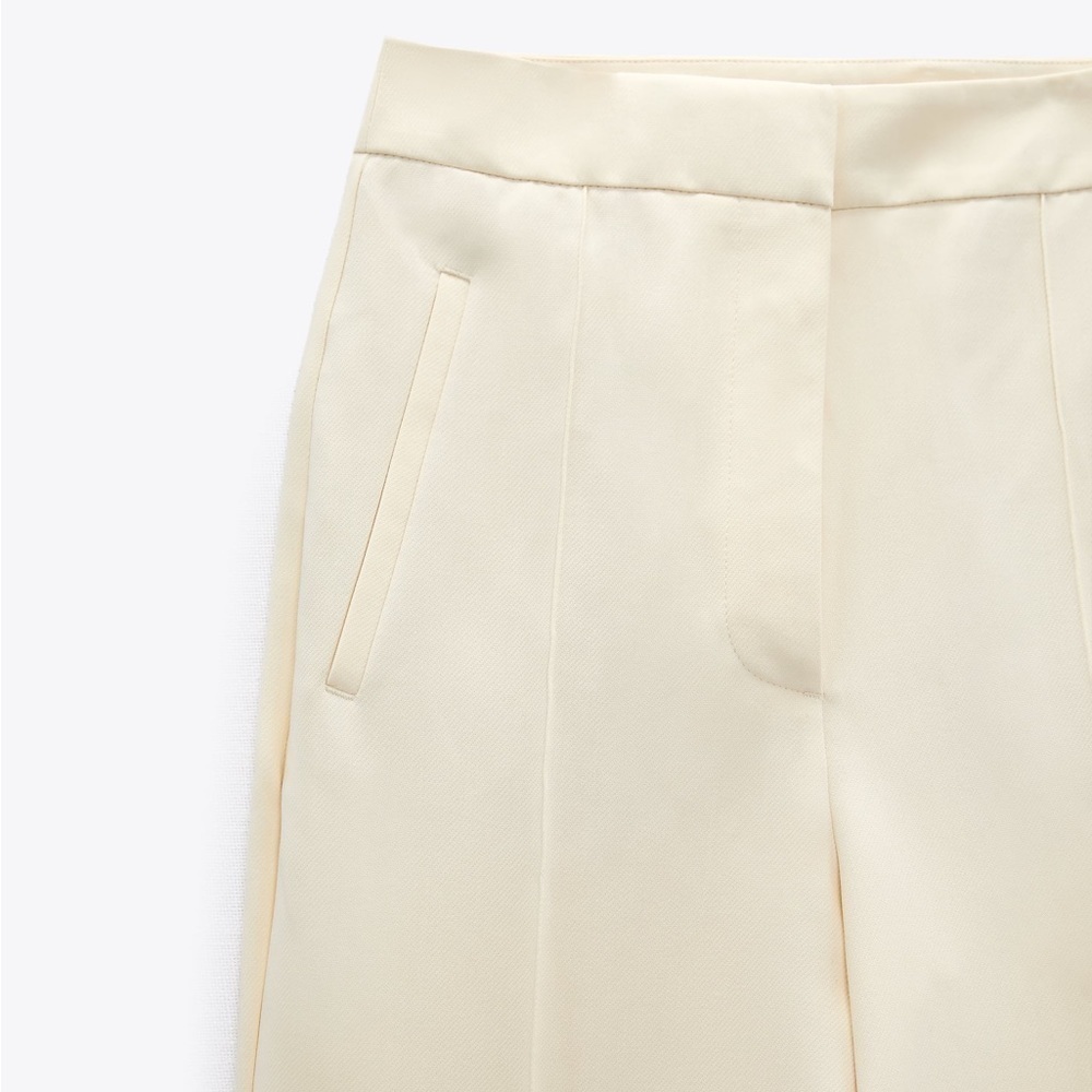 NWT ZARA HIGH-WAISTED PANTS - Picture 2 of 6